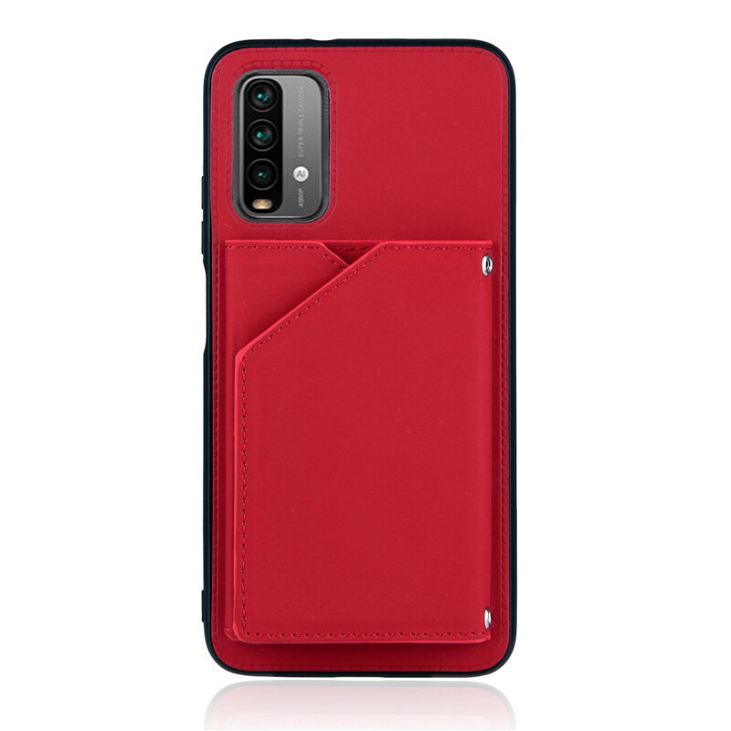 Ốp Điện Thoại Da Có Ngăn Đựng Thẻ Chống Sốc Cho Redmi 9t T9 Power 2021 Xiaomi Redmi Note 10 Pro Max Redmi 9t Note 10 5g Funda