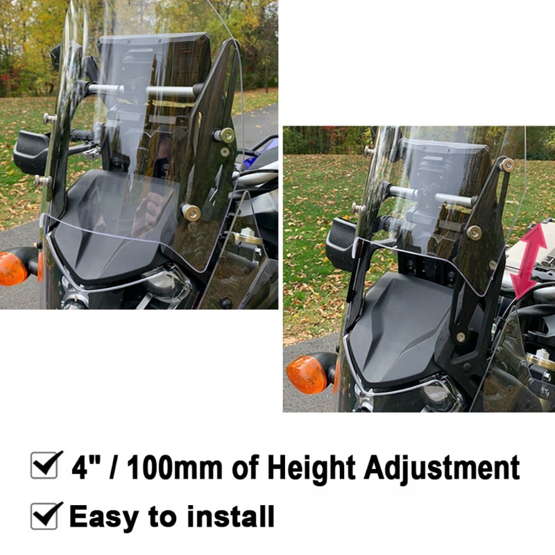 Bộ 2 Giá Đỡ Kính Chắn Gió Bằng Hợp Kim Nhôm Siêu Bền Thay Thế Chuyên Dụng Cho Xe Mô Tô