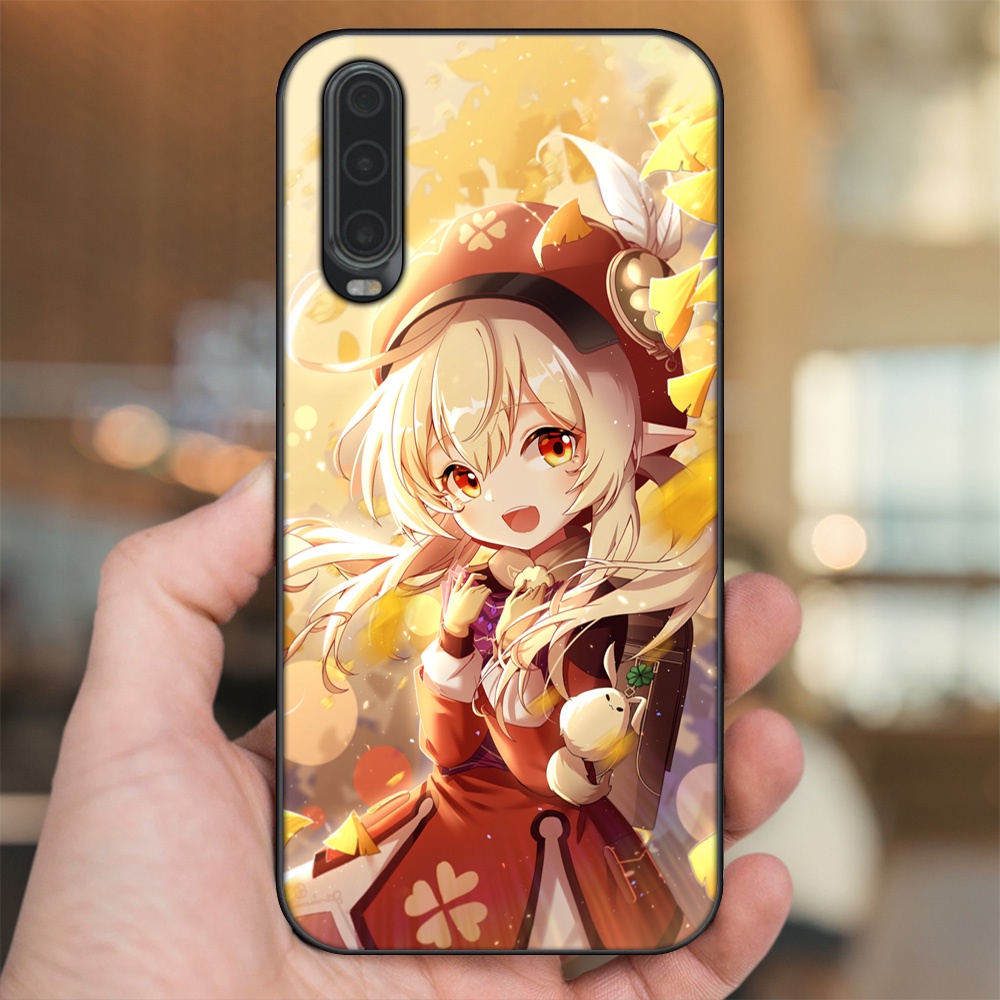 Ốp lưng Huawei P30 viền đen in hình Klee Genshin Impact