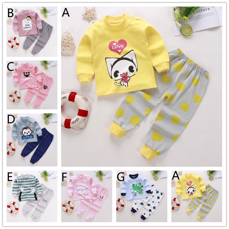 Bộ Pijama 2 Món Thời Trang Mùa Đông Ấm Áp Cho Bé Gái