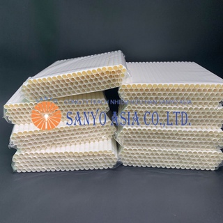 100 Ống hút giấy trắng Phi 6 Cao cấp - OHG.T06