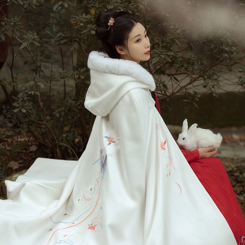 Áo Choàng Hán Phục Bằng Len Dày Dáng Dài Thời Trang Nam Nữ | BigBuy360 - bigbuy360.vn