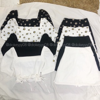 Bộ tay bồng buộc eo