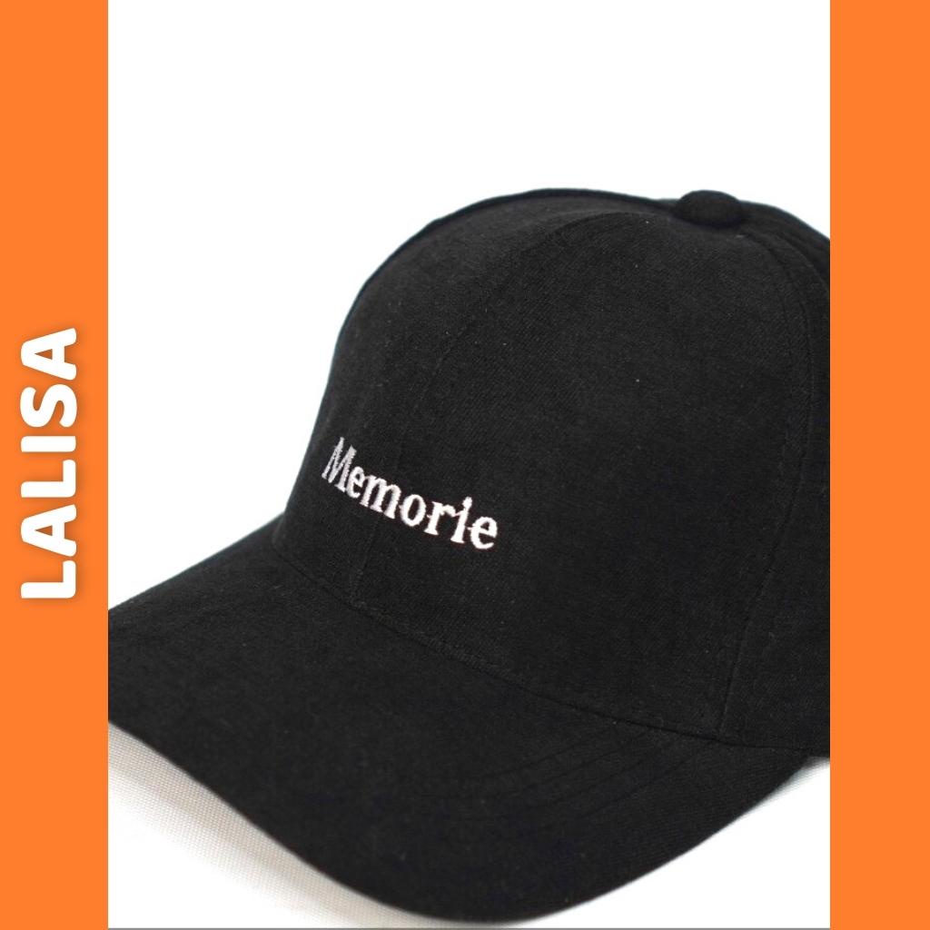 Mũ Lưỡi Trai Nam Nữ LALISA Nón Lưỡi Trai Memorie Chất Vải Nhung Gân Nhiều Màu Đẹp Phong Cách Nón Unisex NO001