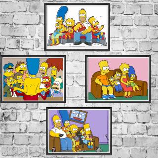 Poster Phim The Simpsons Dán Tường Trang Trí Chất Lượng Cao