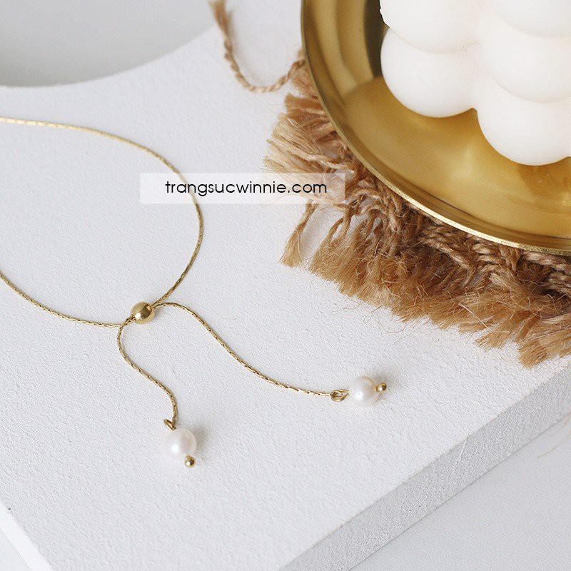 Lắc tay nữ titan tide pearl