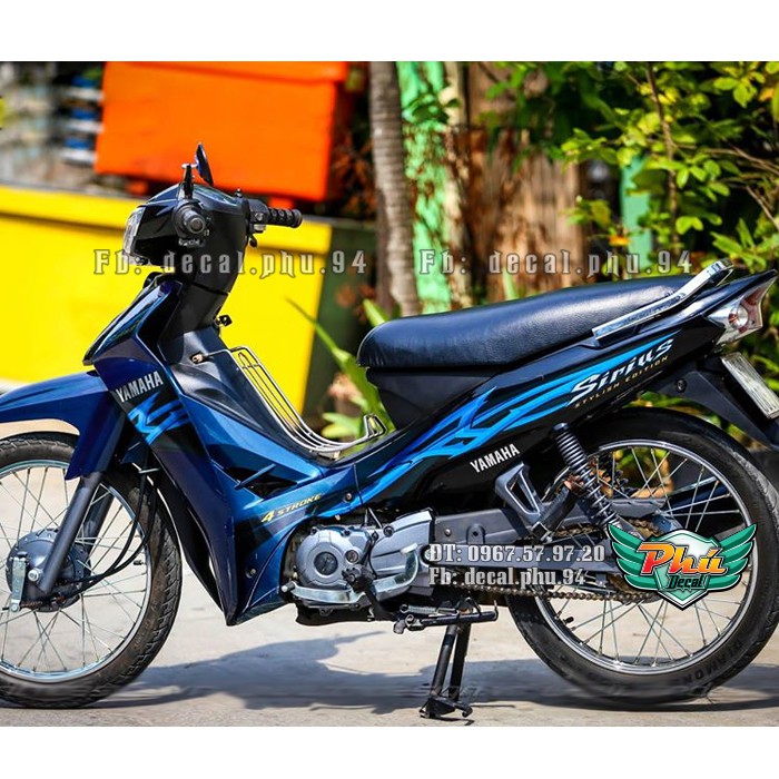 Tem rời Sirius Xanh đen hoa văn (V)