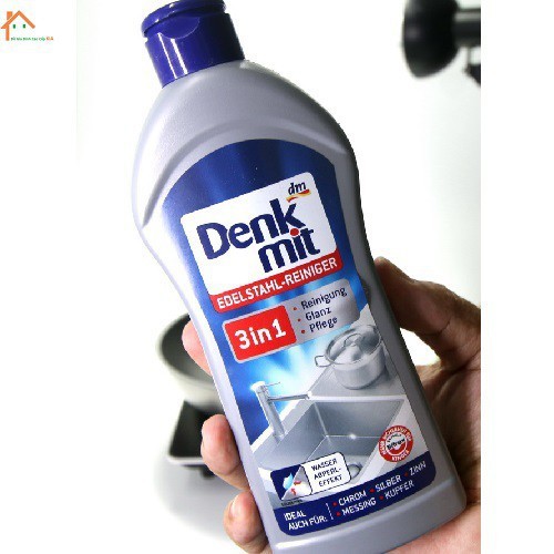 Dung dịch Tẩy rửa Inox Denkmit 3in1 300ml sạch bóng