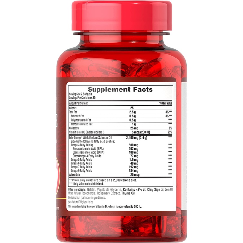 Viên uống Omega 3,5,6,7,9 vitamin D3. 6 trong một Puritan's Pride. USA
