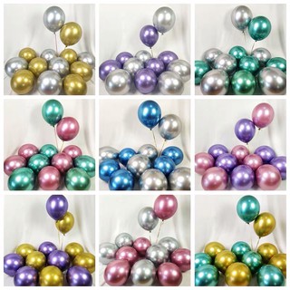 Bong Bóng Siêu Nhũ Mạ Chrome siêu sang trọng trang trí sinh nhật, tiệc và event...[ bịch 10 cái ]