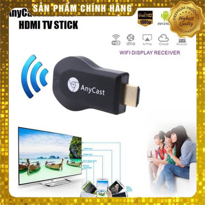 (Xả Kho) HDMI Không Dây ANYCAST M9 Plus 2018 - Tốc Độ Kết Nối Siêu Nhanh (Dùng cho android/IOS) Gía Sỉ=Gía Lẻ