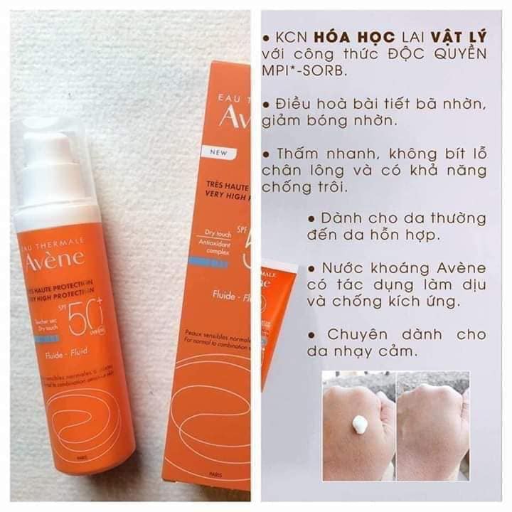 Xịt chống nắng AVENE 50ml