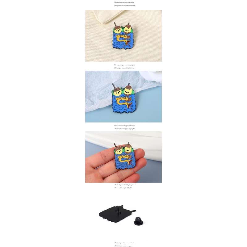 Ghim Cài Áo Tráng Men Hình Trái Tim Công Chúa Bong Bóng Hoạt Hình Cho Người Hâm Mộ Bạn Bè