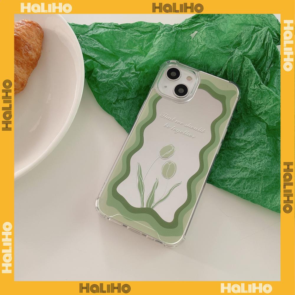 Ốp điện thoại acrylic gương trang điểm HD in hoa tulip thích hợp cho iPhone 11 13 Pro Max 12 Pro Max 7 Plus iPhone xr
