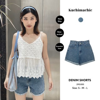 Quần short jeans gập gấu, chất jeans dày dặn, form dáng basic thích hợp mặc đi chơi đi cà phê mã 2185