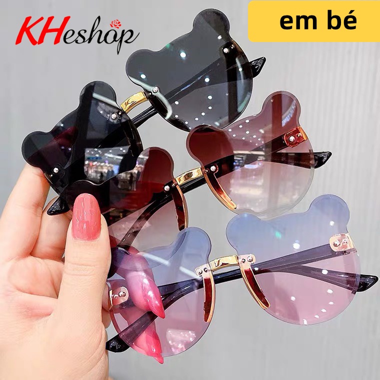 [Bạn Sẽ Thích] Kính du lịch, phụ kiện chụp hình cho Bé Yêu, Kính thời trang không viền đổi màu form mèo Cute mã Y7713