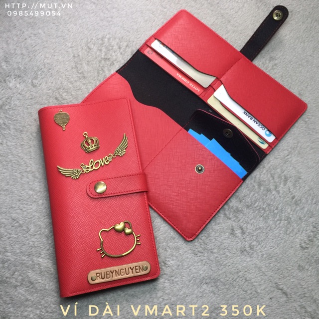 Ví Dài Cầm Tay Vmart2 Khắc Tên Chính Chủ