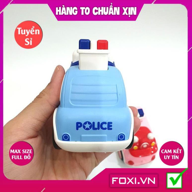 Xe đồ chơi cảnh sát police FOXI màu hồng và màu xanh siêu Đồ chơi trong nhà dễ thương cho các bé