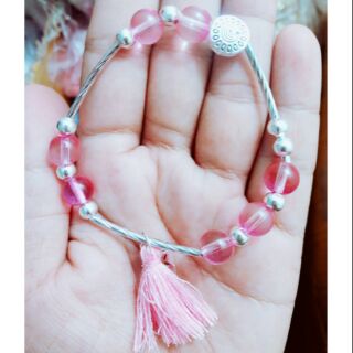 Vòng tay uyên ương hồng xinh xắn