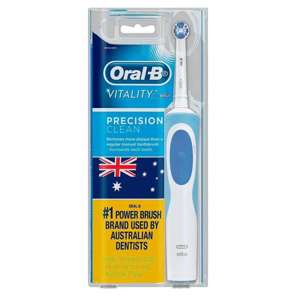 Bàn chải điện OralB, bàn chải đánh răng điện OralB D100, D12 Vitality, Pro600.