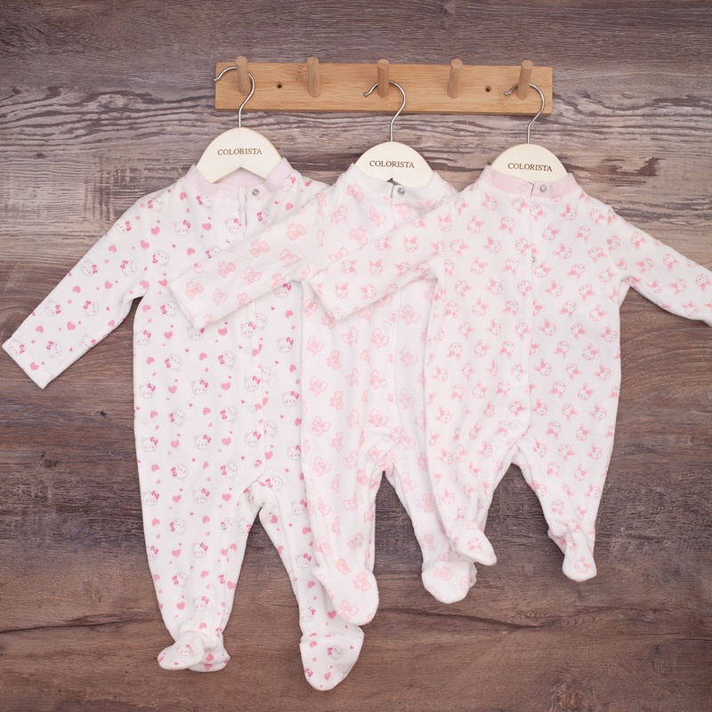 Body liền thân nỉ nhung mềm mịn màu sắc nhẹ nhàng cho bé thời trang COLORISTA