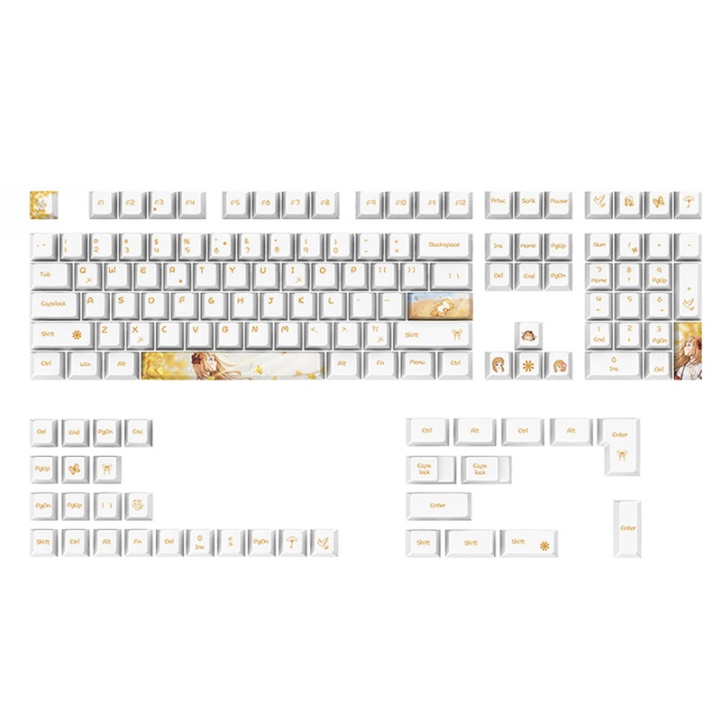 Set 130 Nút Bàn Phím Cho GK61 64 68 75 84 87 96 980 104 108 MX