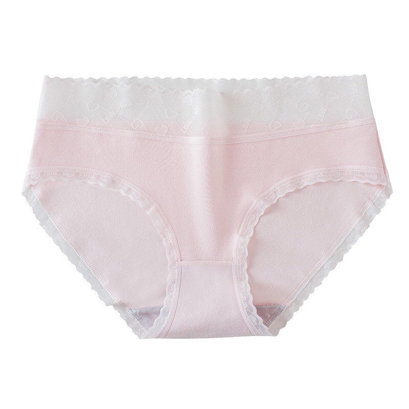 ahihi COMBO 10 QUẦN LÓT COTTON NỮ VIỀN REN CAO CẤP