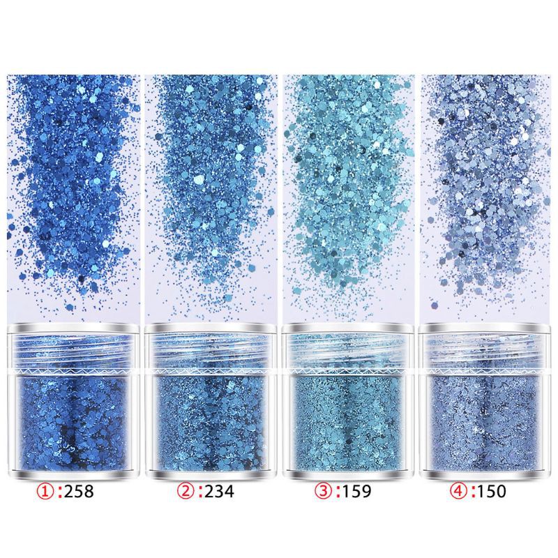 Set 4 Lọ Kim Tuyến Trang Trí Móng Tay Diy Chuyên Dụng