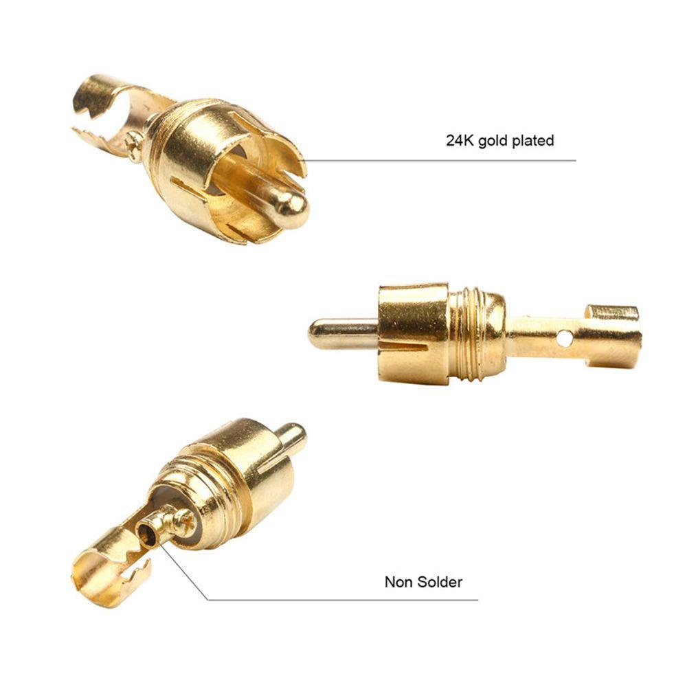 AUGUSTINA Phích Cắm Chuyển Đổi Âm Thanh RCA Dành Cho Camera CCTV