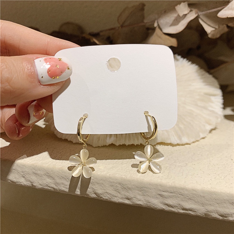 Bông tai hình đs Opal thiết kế dễ thương ngọt ngào Hàn Quốc cho nữ