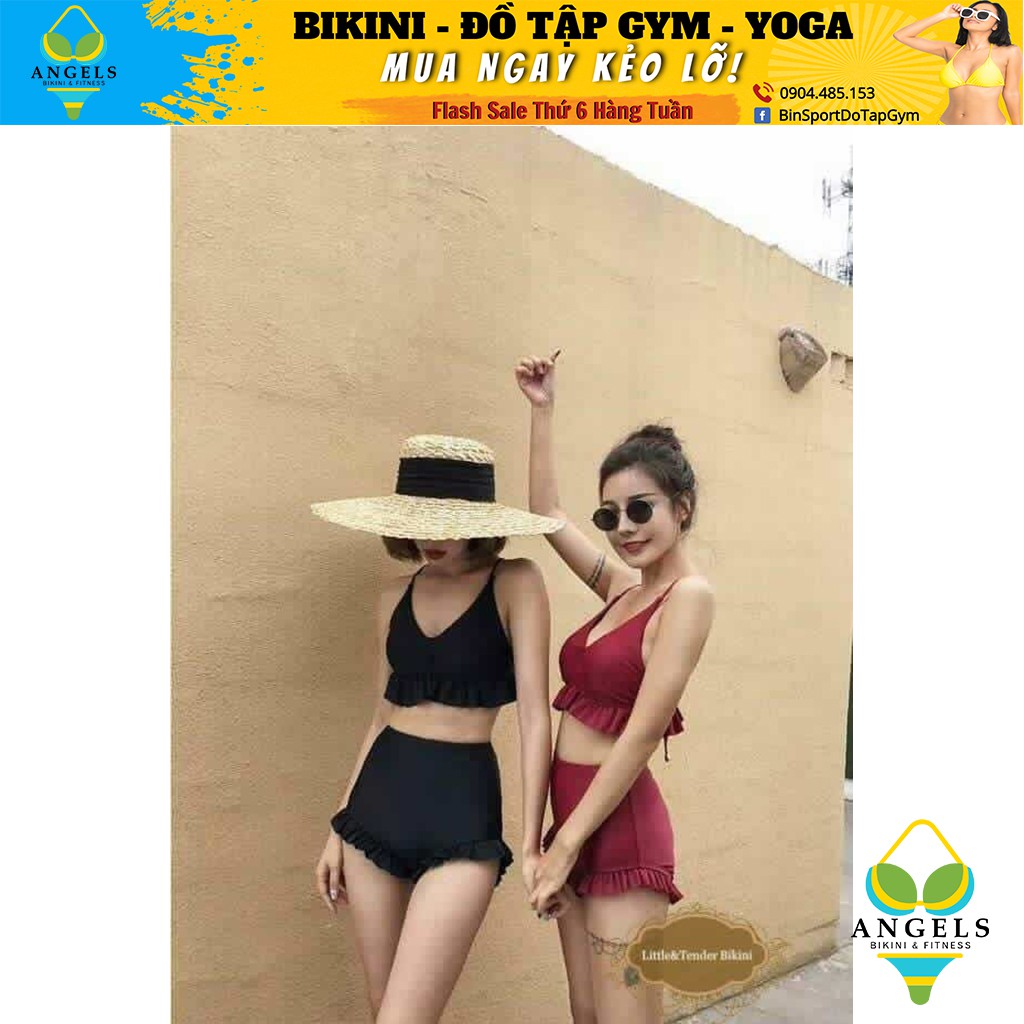 Bikini Hai Mảnh Viền Bèo nhiều màu BHV011 | BigBuy360 - bigbuy360.vn