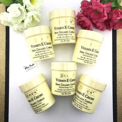 Dưỡng da Genes Vitamin E Swiss Collagen Complex Moisturizing Creme, 453g