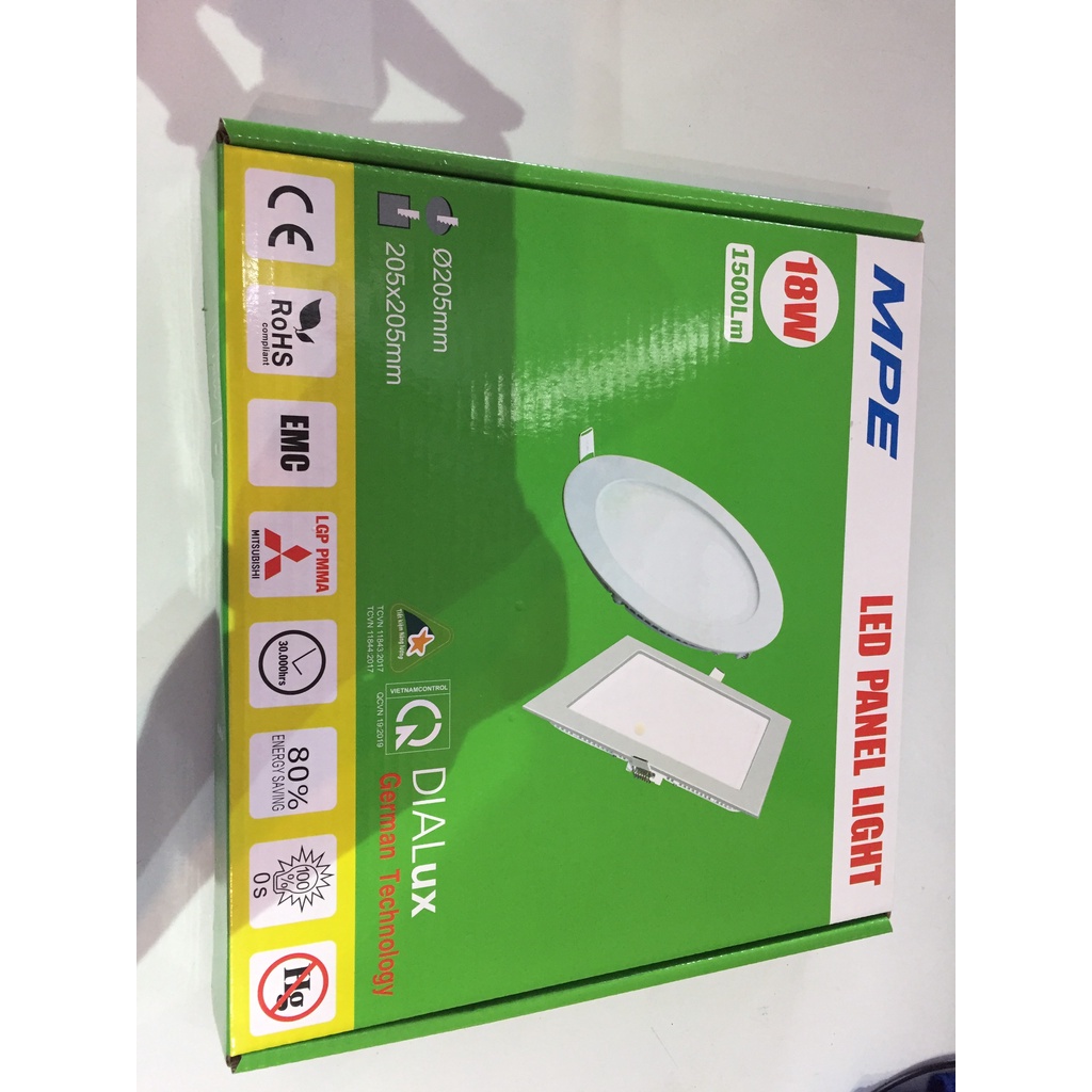 Bóng đèn led âm trần panel 18W-- RPL-18T , RPL-18V , RPL-18N, RPL-18/3C - Thương Hiệu MPE