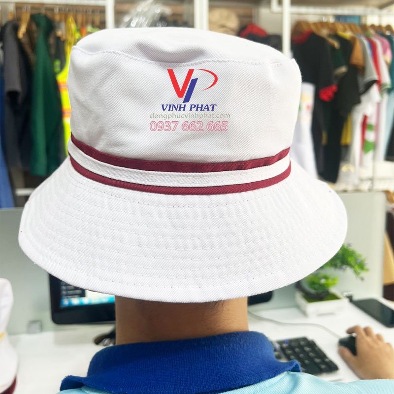 Nón Tai Bèo 2 Lớp Thời Trang Unisex - Nón Bucket 2 Mặt Kẻ Sọc Phong Cách Ulzzang Hàn Quốc - Hình Thật
