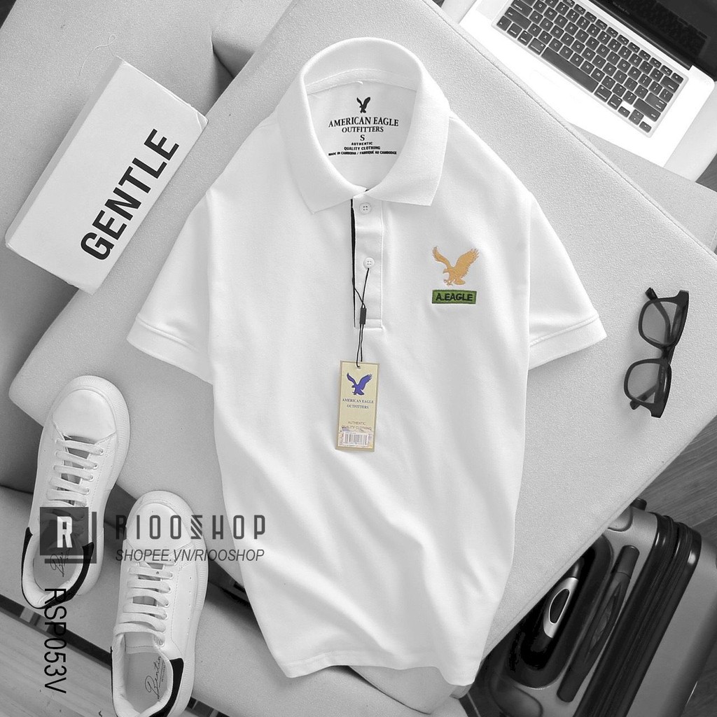 Áo phông nam có cổ cao cấp đại bàng RSP053 - áo thun polo nam Riooshop | BigBuy360 - bigbuy360.vn