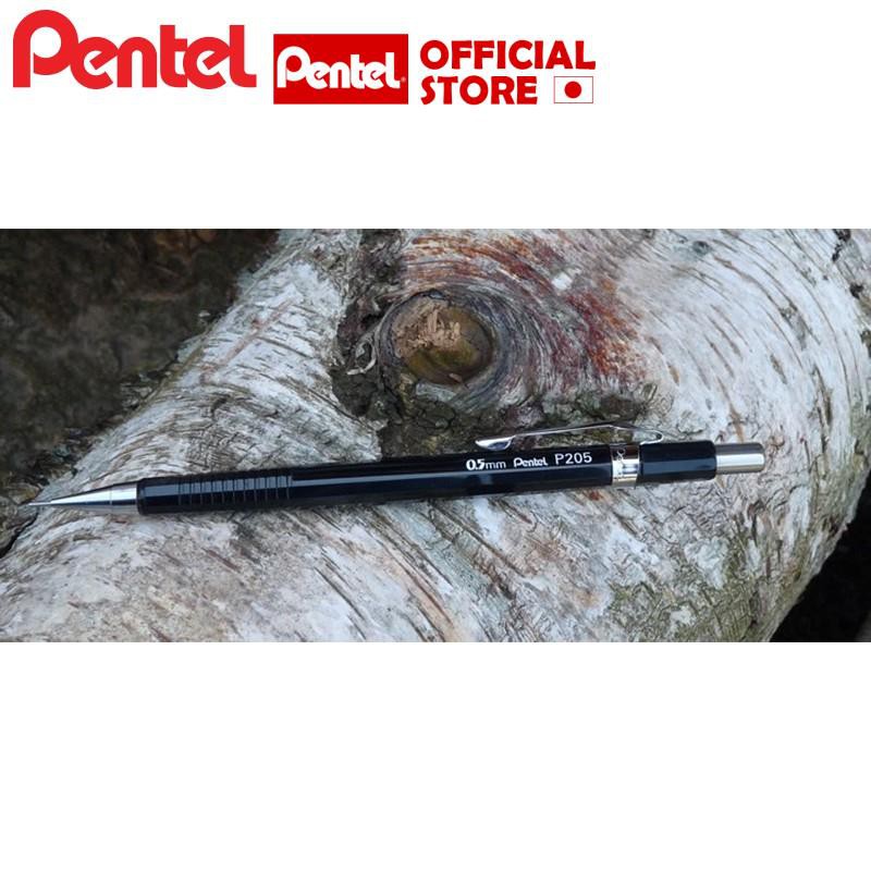 Bút chì kim Pentel P205| Vỏ Kim Loại| Kích Cỡ Ngòi 0.5mm