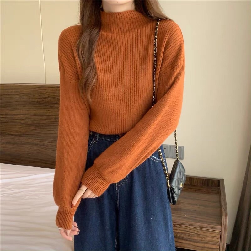 Áo len tăm cổ 3 phân