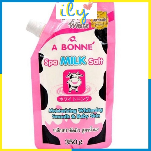 Muối tắm sữa bò tẩy tế bào chết A Bonne Spa Milk Salt Thái Lan 350g ILY