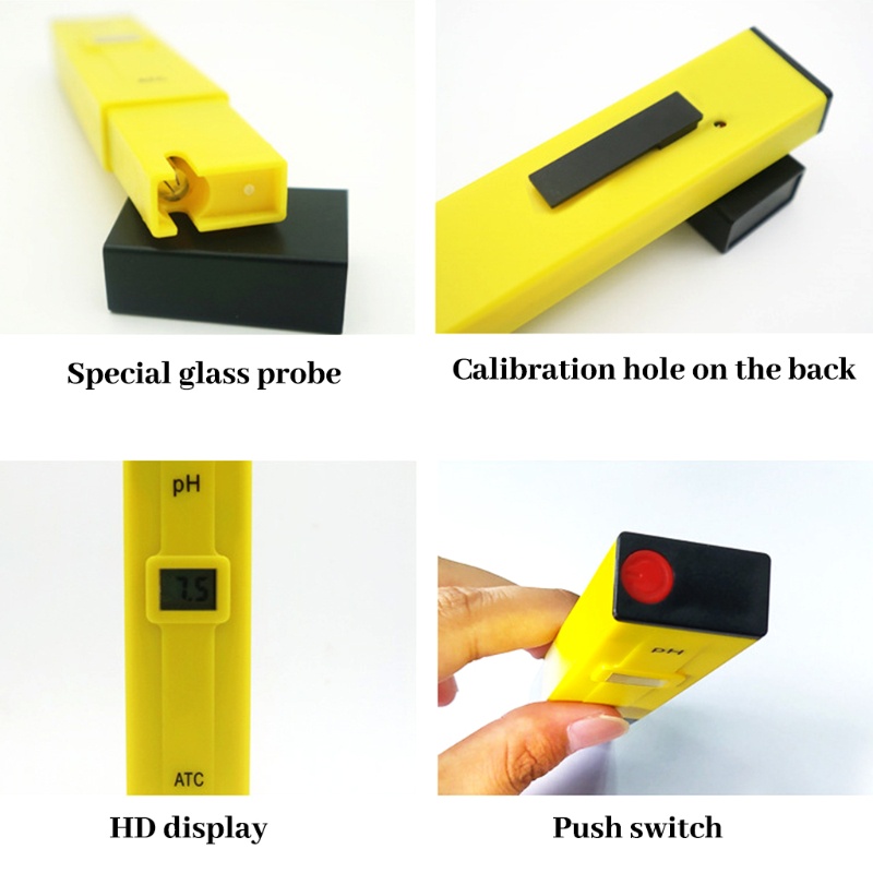 Máy Đo Độ pH Kỹ Thuật Số ATC 0-14 pH