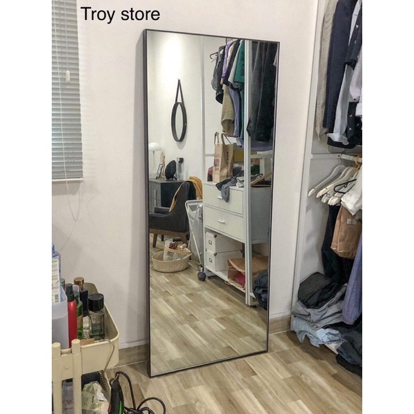 Gương toàn thân vuông viền siêu mỏng cao cấp tặng kèm chân chống havaco A17