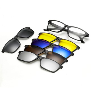 [FREE SHIP] Kính mát Đa tròng 5 màu phủ lớp hấp thụ tia UV (Tặng bao da)