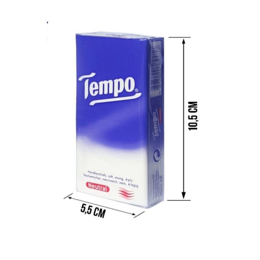 Khăn giấy lau mặt bỏ túi Tempo chất liệu an toàn mềm mịn dai hơn không gây kích ứng thương hiệu hàng đầu từ Đức Angola