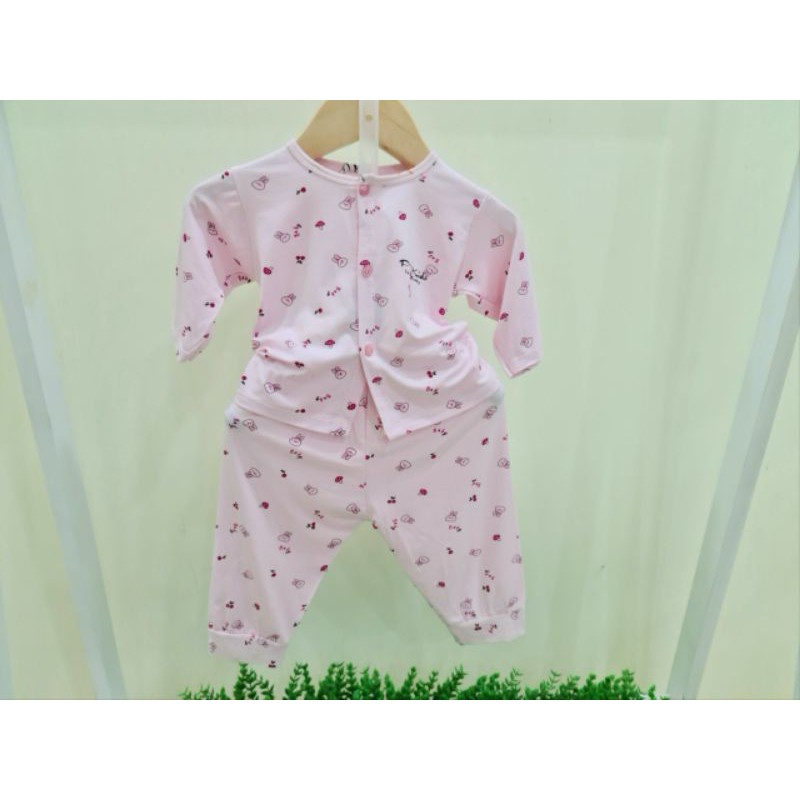 Bộ dài tay sơ sinh khuya giữa vải thun lạnh Petit siêu mềm mát cho bé