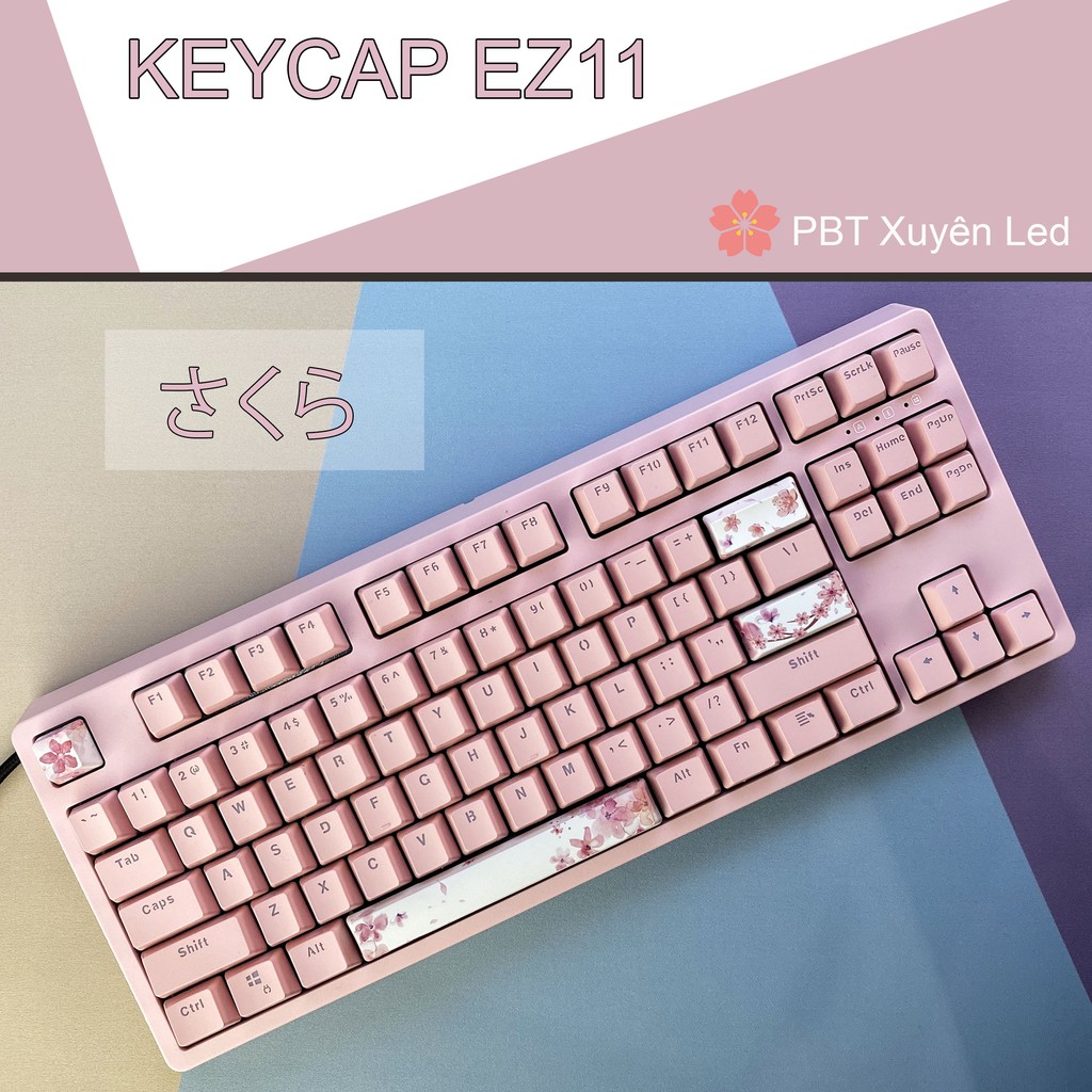 Keycap PBT Xuyên Led EZ-02