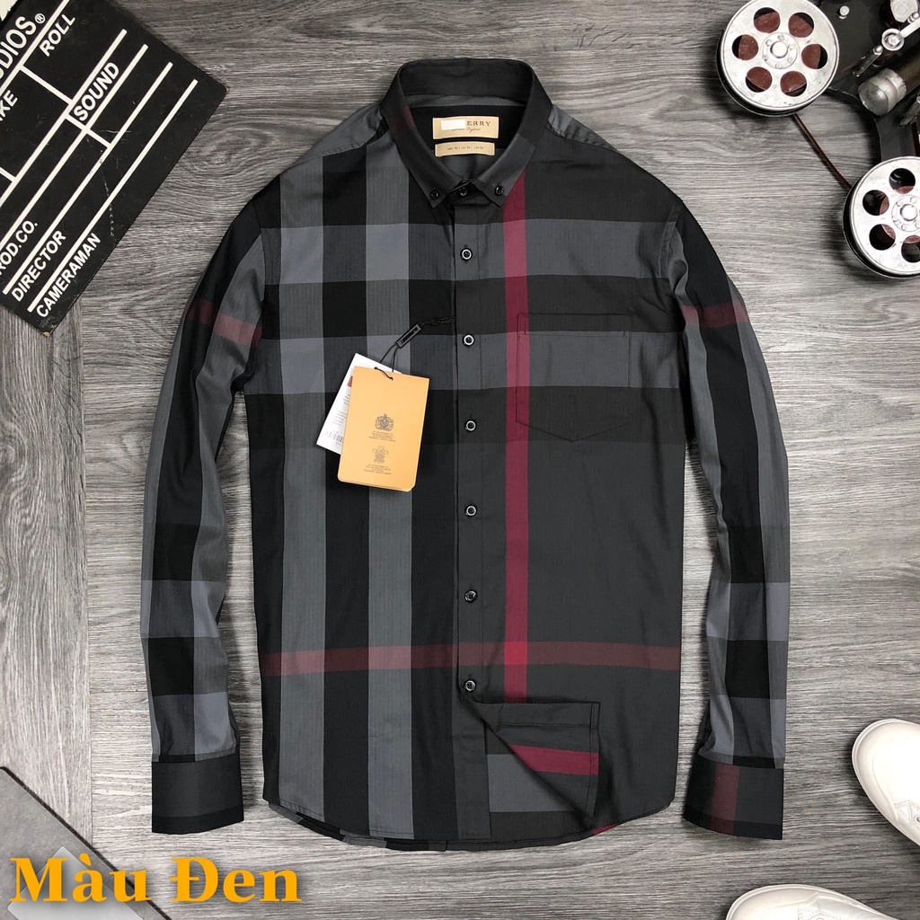 Áo sơ mi Batir  tay dài 💠 GIÁ TỐT NHẤT 💠 áo sơ mi kẻ sọc BBR thời trang phong cách nam tính 4 màu