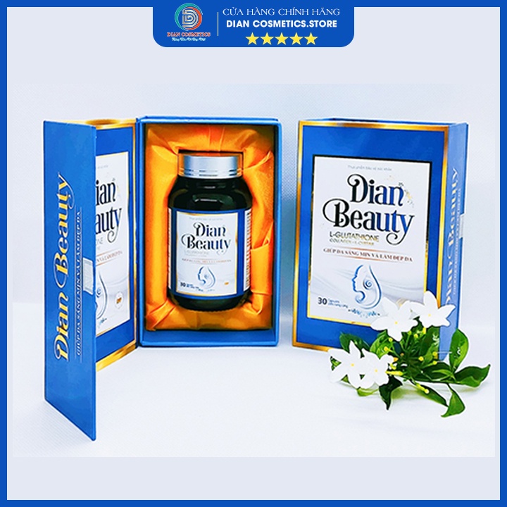 Viên uống trắng da DIAN BEAUTY Glutathione combo 3 hộp , mờ nám tàn nhang, chống nắng, bổ sung collagen, vitamin c