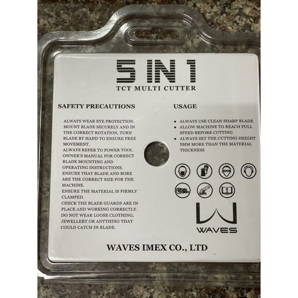 LƯỠI CẮT ĐA NĂNG 5 IN 1 WAVES W700 105X1.8X20/40T