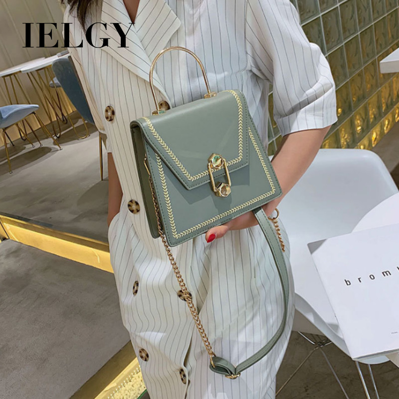 Túi đeo vai Ielgy dáng vuông phong cách Hàn Quốc thời trang