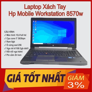 Laptop xách tay Hp Mobile Workstation 8570w | core i7 | Ram 8gb | Ssd 256gb – BẢO HÀNH 3 THÁNG 1 ĐỔI 1