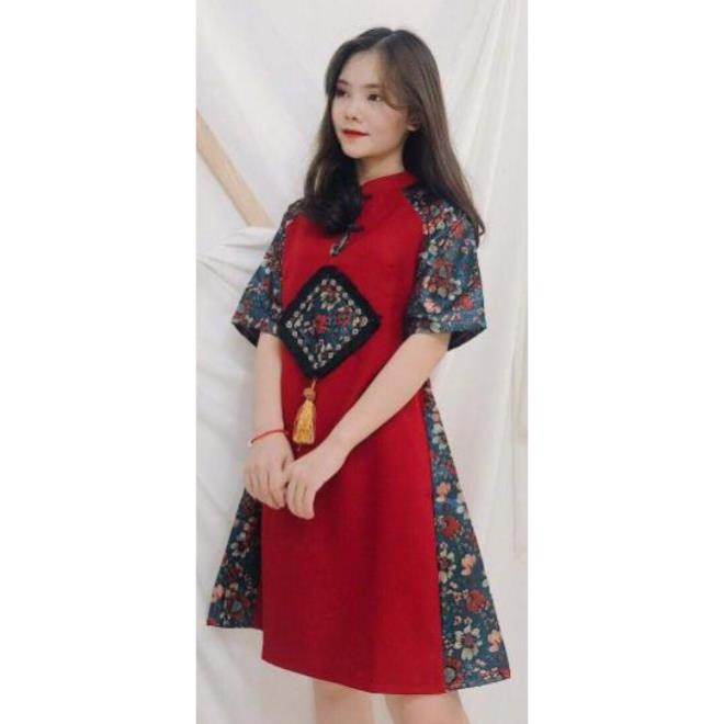 Áo dài gấm cách tân xinh hết nấc